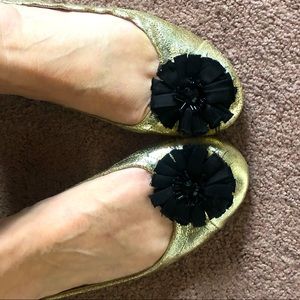 Gap gold ballerina flats